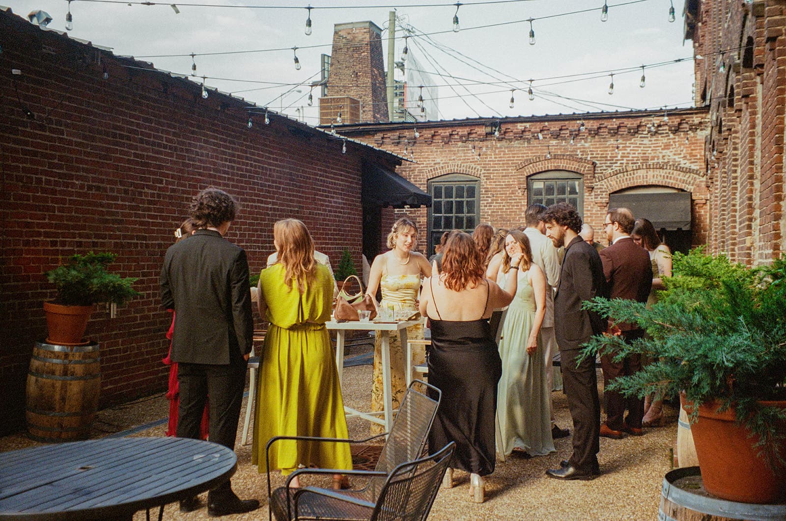Wedding reception at historic wedding venue Room With A View.