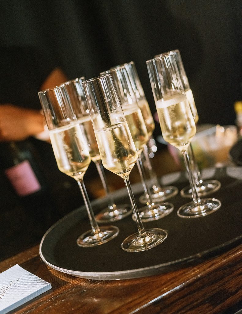 Champagne toast for wedding or event